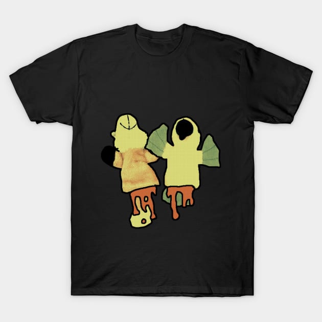 Bird And Dog T-Shirt by Friend Hell Merch